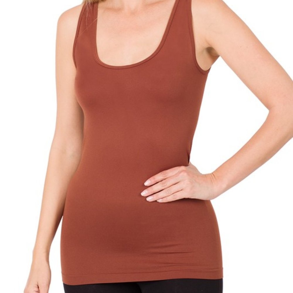 RUST Stretchy Seamless Camisole